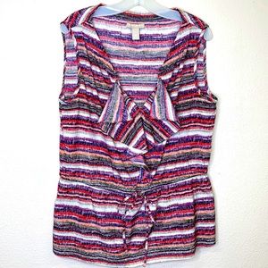 Banana Republic Sleeveless V-Neck Top Women’s L